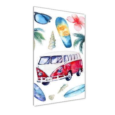 Verticale glasfoto Surfer's Set