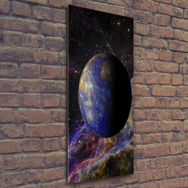 Verticaal glasschilderij Kwik