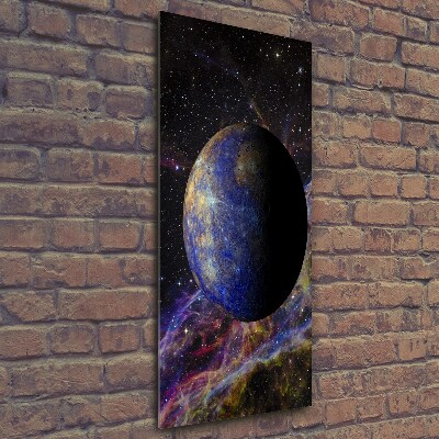 Verticaal glasschilderij Kwik