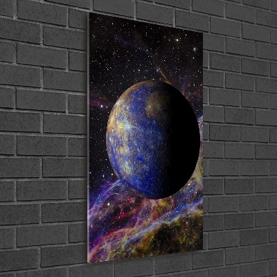 Verticaal glasschilderij Kwik