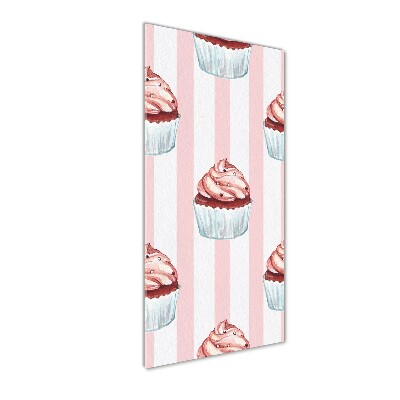 Verticale glasfoto Cupcakes