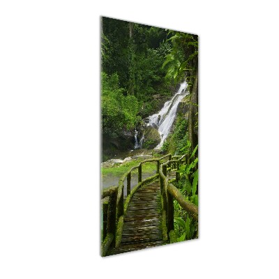 Verticale glasfoto Junglepad