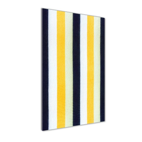 Verticale glasfoto Gestreepte achtergrond