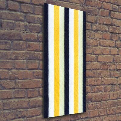 Verticale glasfoto Gestreepte achtergrond