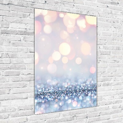 Verticale foto op glas Glanzende achtergrond