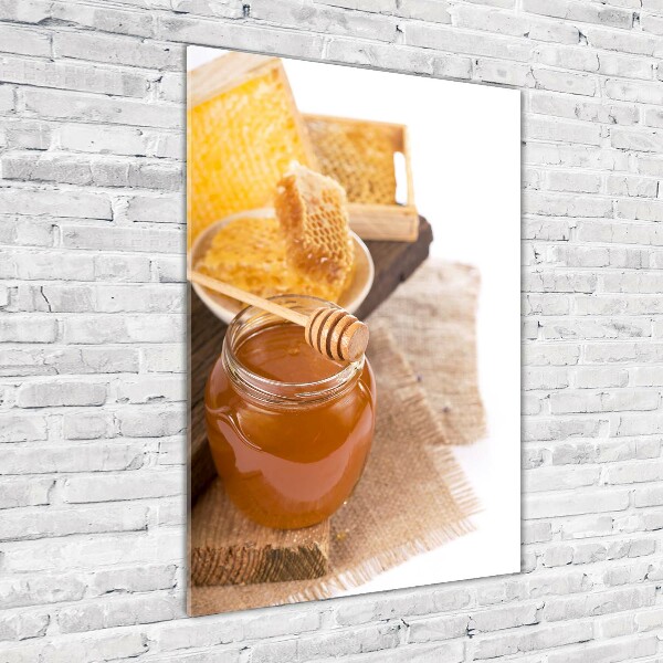 Verticale glasfoto Honingraten