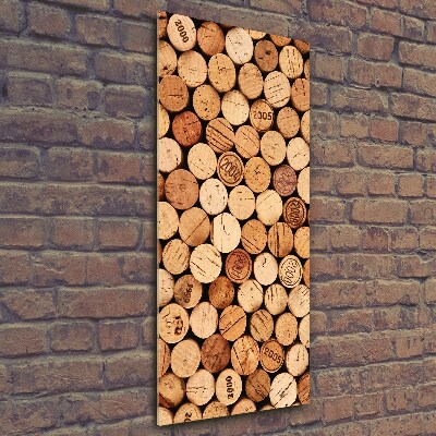 Verticale glasfoto Wijnkurken