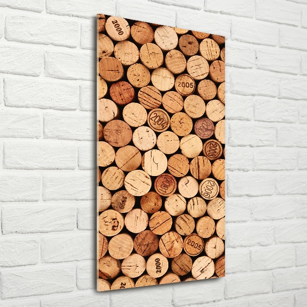 Verticale glasfoto Wijnkurken
