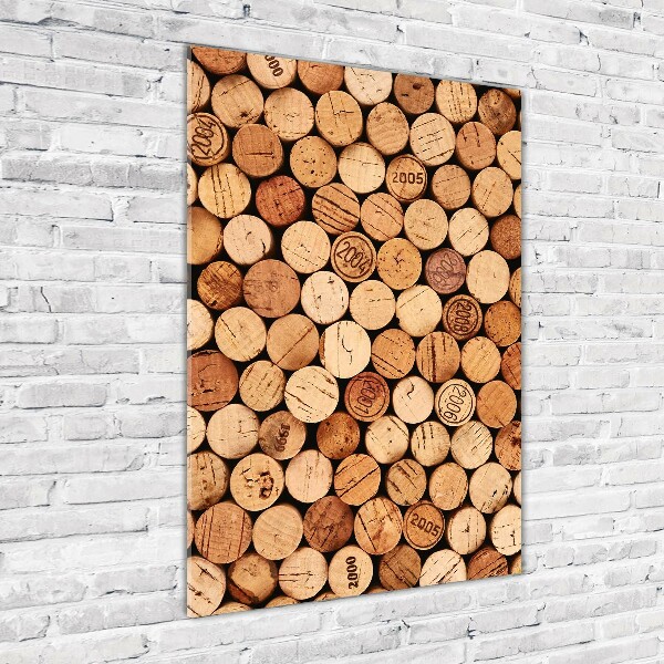 Verticale glasfoto Wijnkurken
