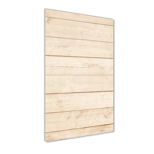 Verticale glasfoto Houten achtergrond