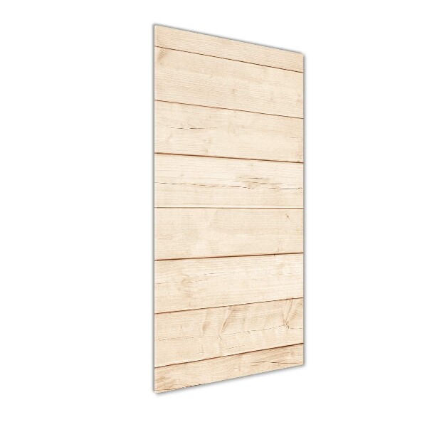 Verticale glasfoto Houten achtergrond