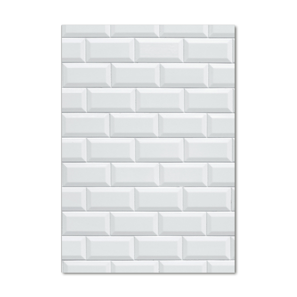 Verticale glasfoto Keramische wand