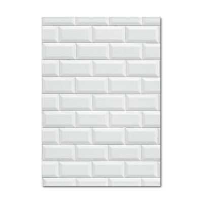 Verticale glasfoto Keramische wand