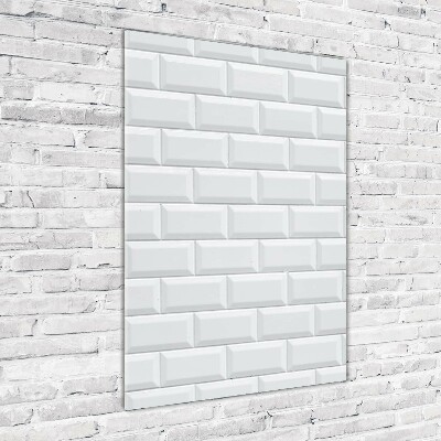 Verticale glasfoto Keramische wand