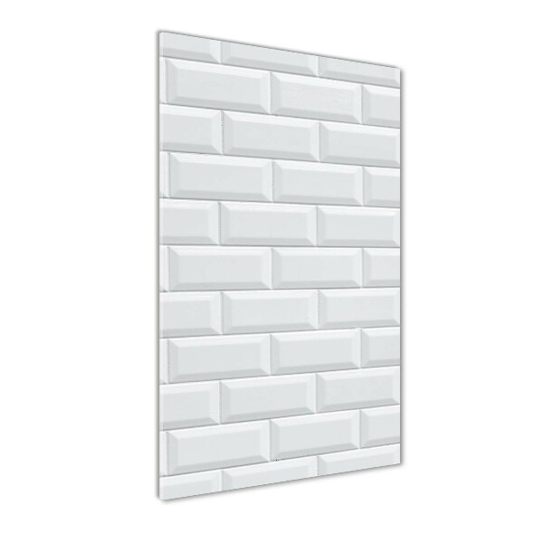 Verticale glasfoto Keramische wand