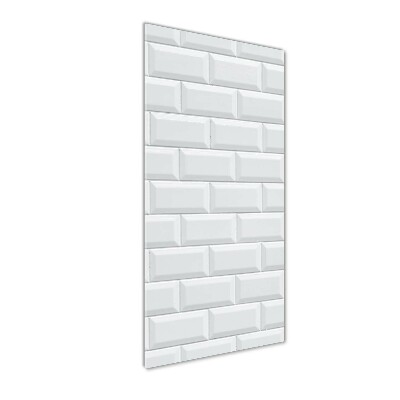 Verticale glasfoto Keramische wand