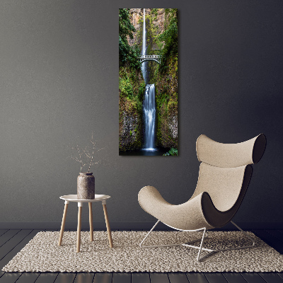 Verticale foto op glas Waterval