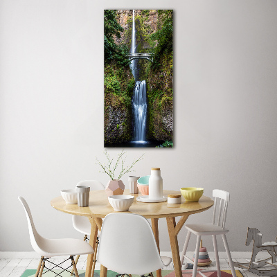 Verticale foto op glas Waterval