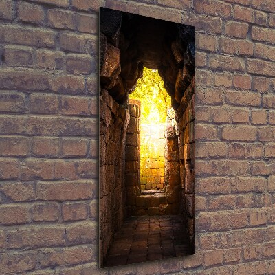 Verticaal glasschilderij De kasteelkelders