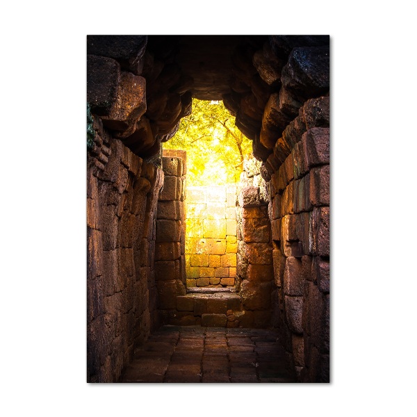 Verticaal glasschilderij De kasteelkelders