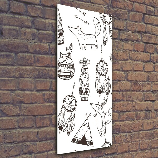 Verticale foto op glas Indiase achtergrond