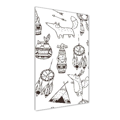 Verticale foto op glas Indiase achtergrond