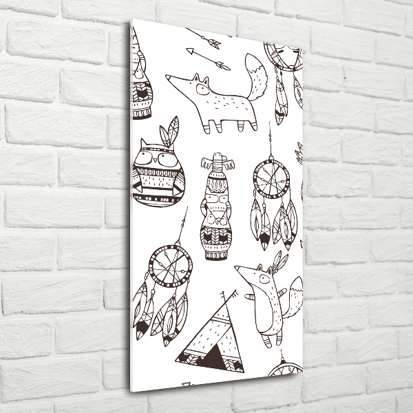 Verticale foto op glas Indiase achtergrond