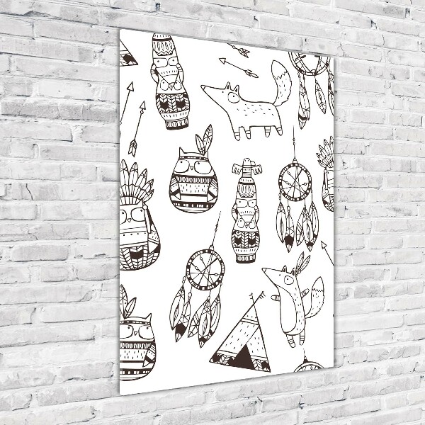 Verticale foto op glas Indiase achtergrond