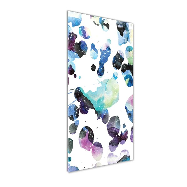 Verticale glasfoto Kleurrijke melkweg