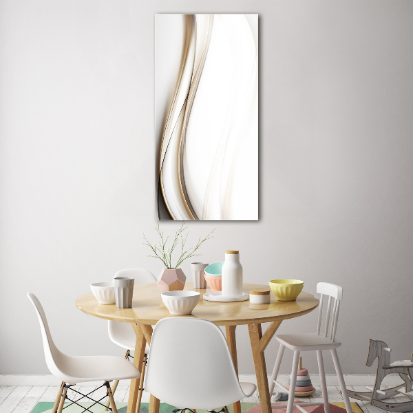 Verticale glasfoto Abstracte golf