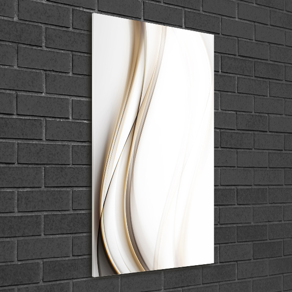 Verticale glasfoto Abstracte golf