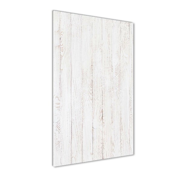 Verticale glasfoto Houten achtergrond