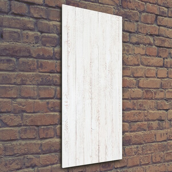 Verticale glasfoto Houten achtergrond