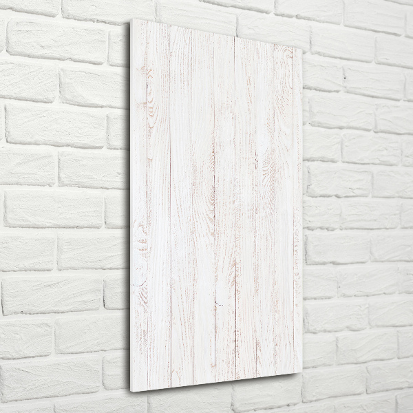 Verticale glasfoto Houten achtergrond