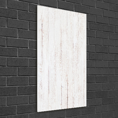 Verticale glasfoto Houten achtergrond