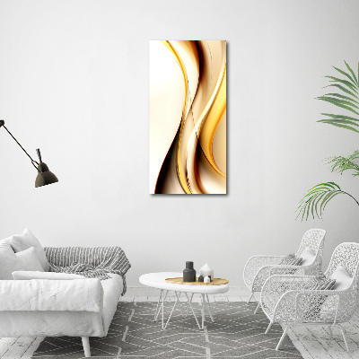 Verticale foto op glas Abstracte golf