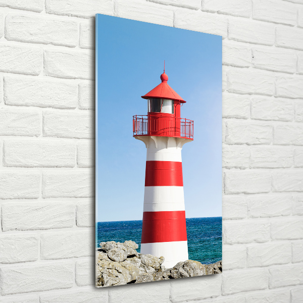 Verticale foto op glas Vuurtoren