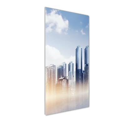Verticale glasfoto Wolkenkrabbers