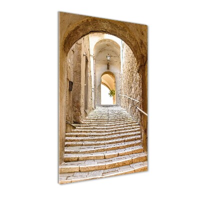 Verticale glasfoto Smalle straatjes