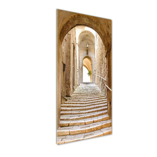 Verticale glasfoto Smalle straatjes