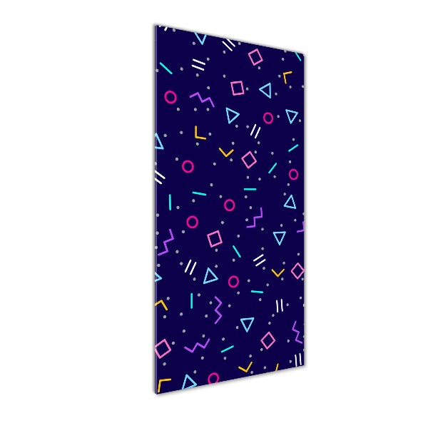 Verticaal glasschilderij Geometrische achtergrond