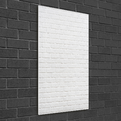 Verticale glasfoto Bakstenen muur