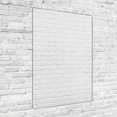 Verticale glasfoto Bakstenen muur