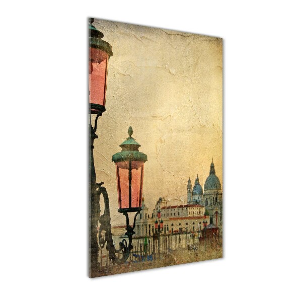 Verticaal glasschilderij Venetië, Italië