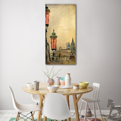 Verticaal glasschilderij Venetië, Italië