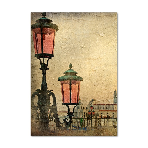 Verticaal glasschilderij Venetië, Italië