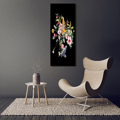 Verticale foto op glas Hawaiiaans patroon