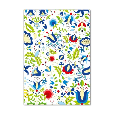 Verticale glasfoto Etnisch patroon