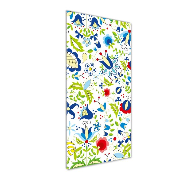 Verticale glasfoto Etnisch patroon