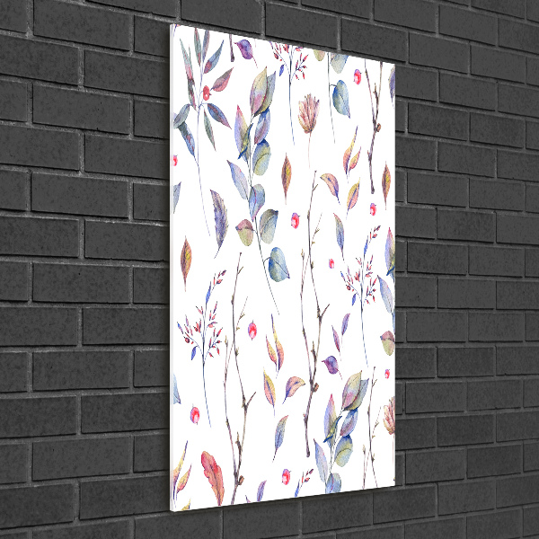 Verticale foto op glas Eucalyptusbladeren